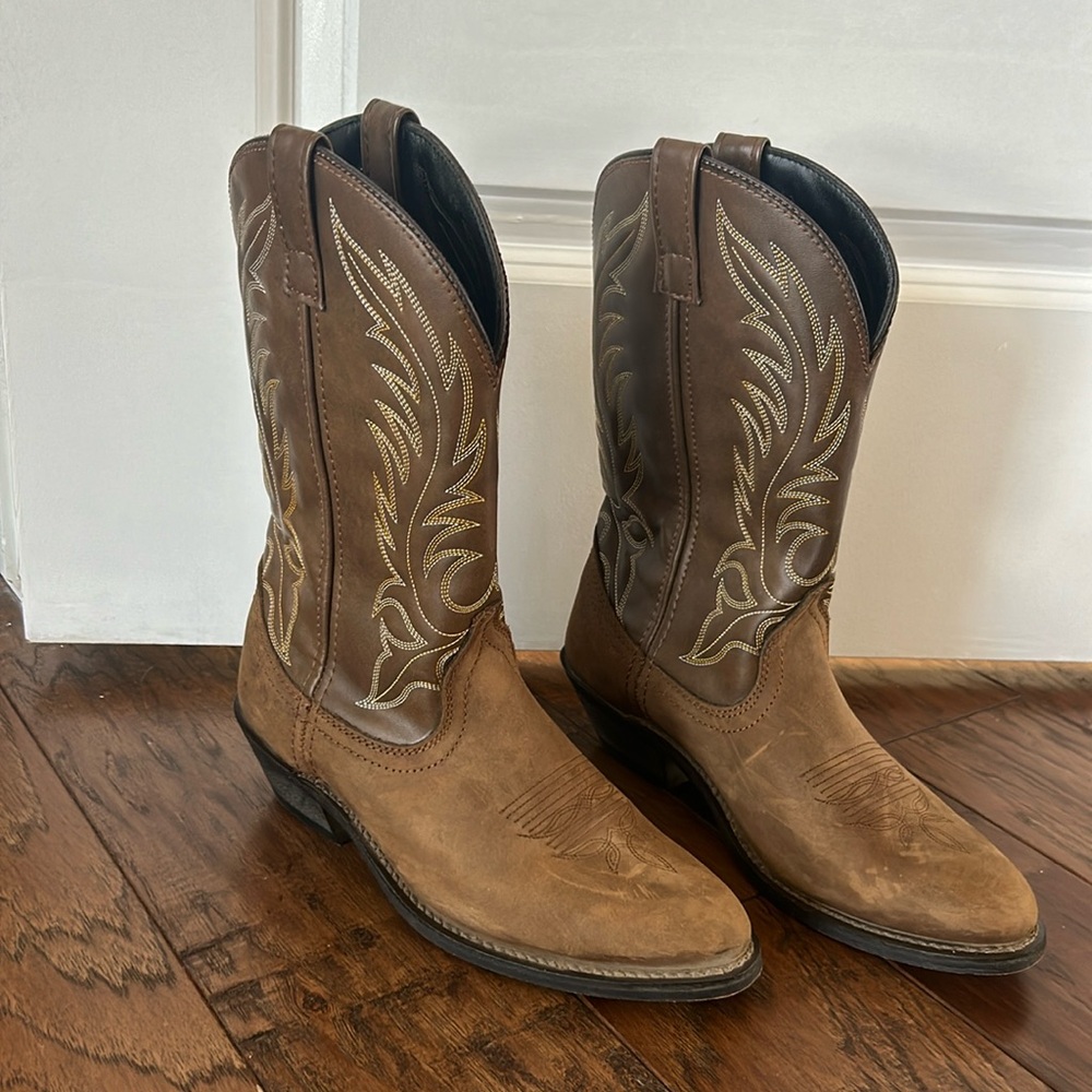 Laredo Kadi Western Boots tan/brown, style 5742, women’s size 8